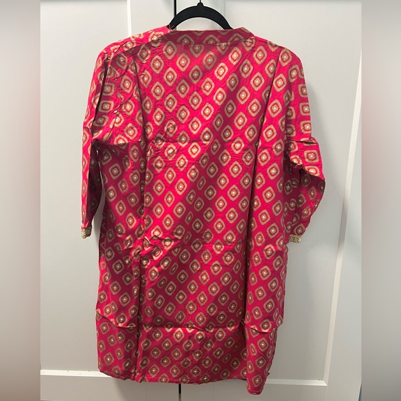 Printed Tunic, Red tunic, Women kurti - Picture 4 of 4